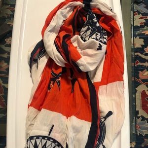 JCrew nautical rectangular scarf